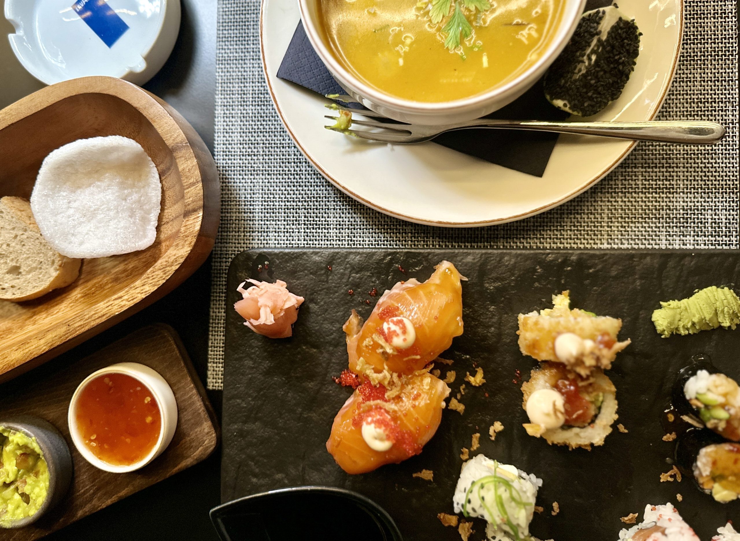 sushi and soup