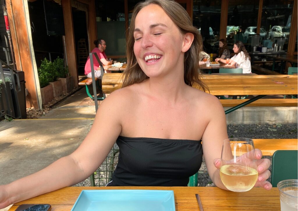 danielle at happy hour