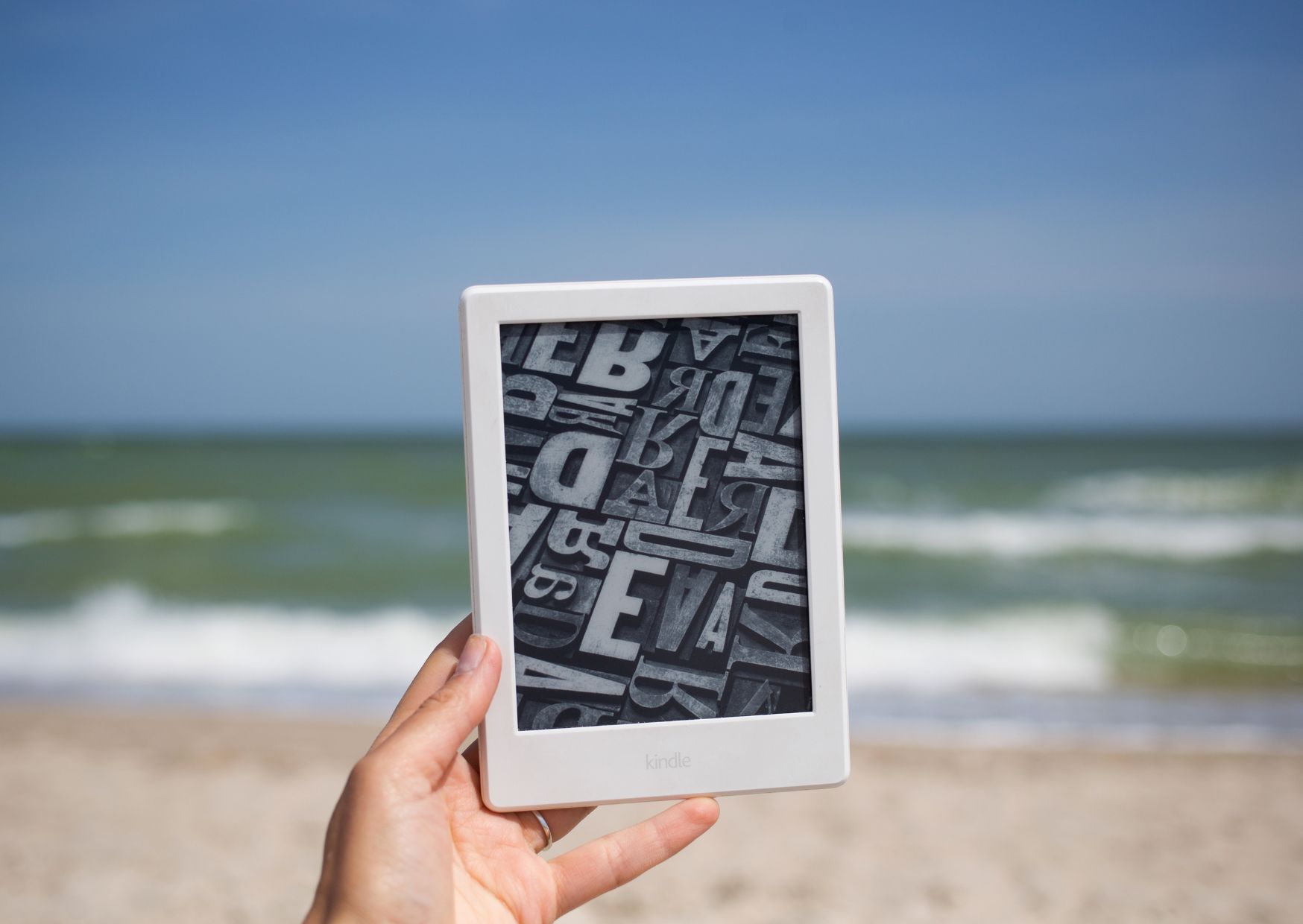 kindle on beach