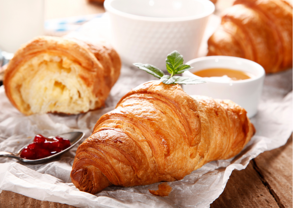 croissant with jam
