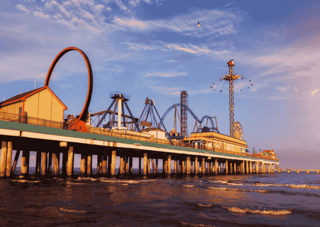 pleasure pier in galveston texas