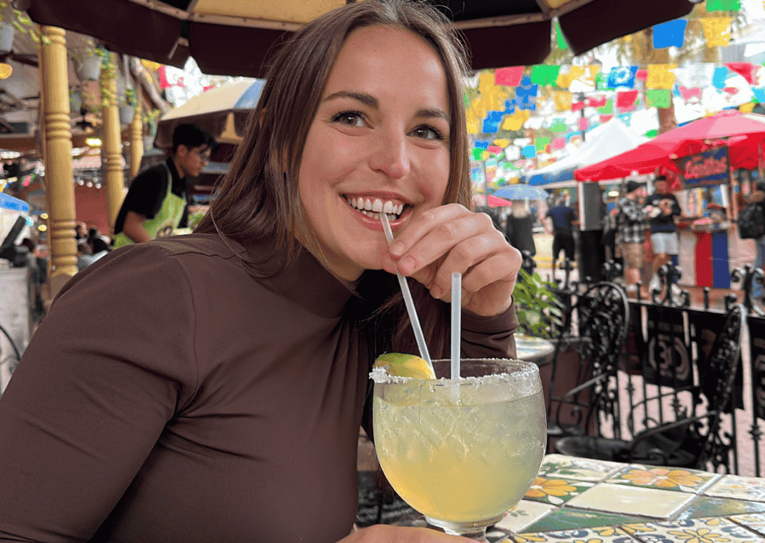 danielle drinking margarita